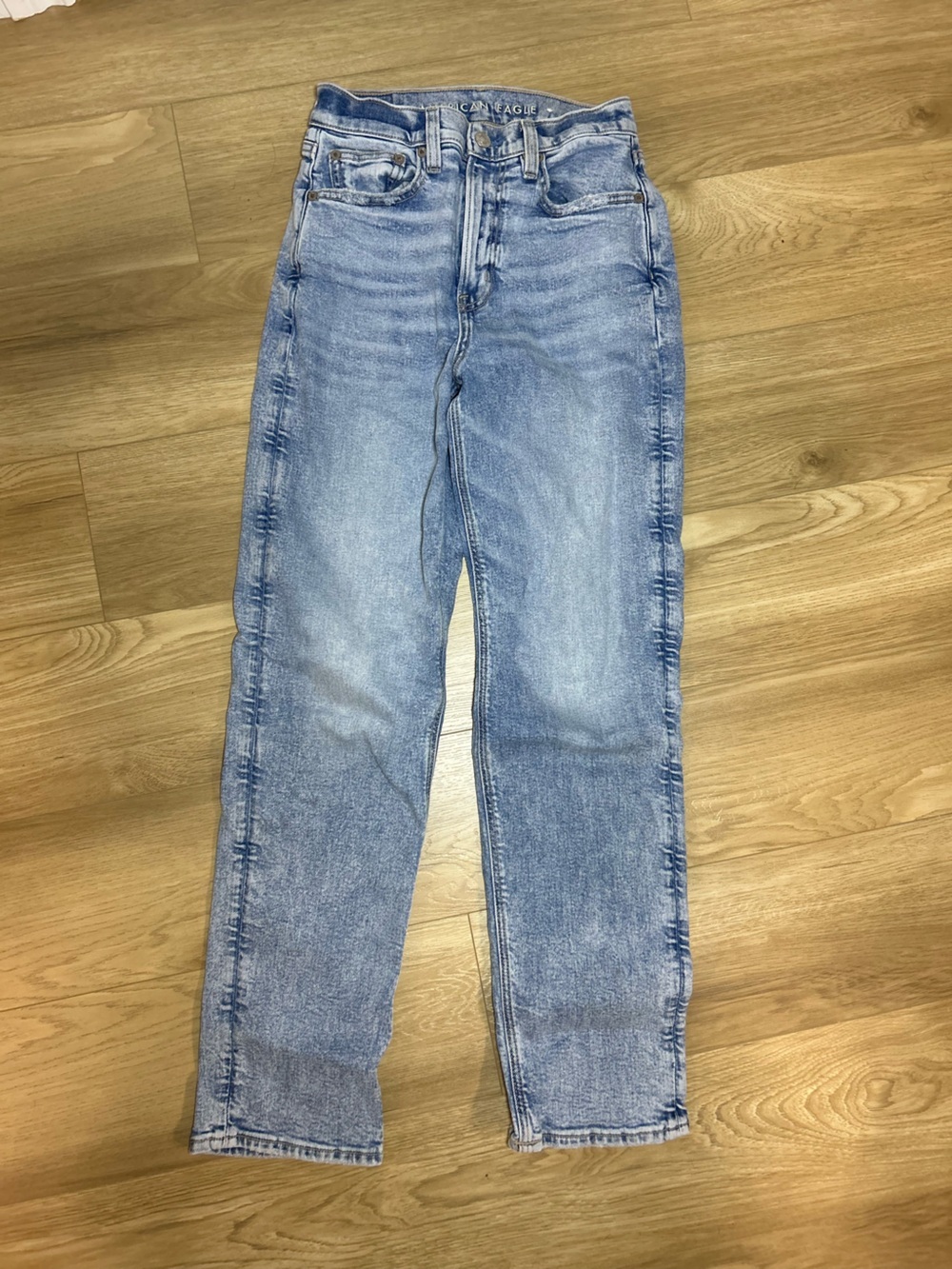 American Eagle Outfitters Light Blue Washed Denim Jeans